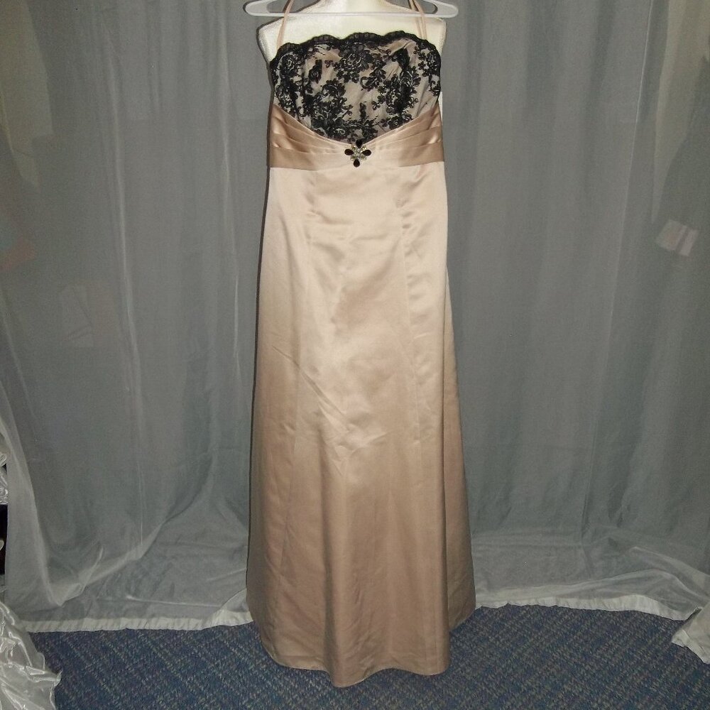 Alexia Designs Prom Dress Gold Color Size 10